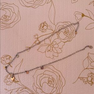 Elegant Silver and Gold Women's Necklace